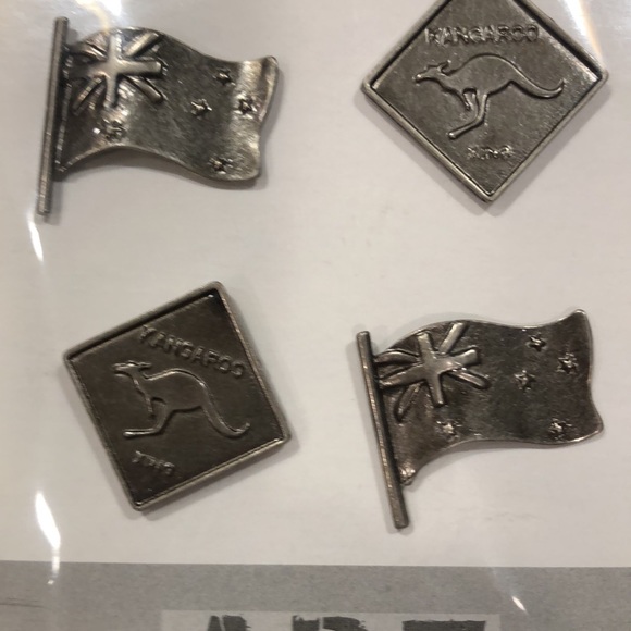 Scrapbook Brads - Australian Themed Kangaroo & Flag - Picture 3 of 4